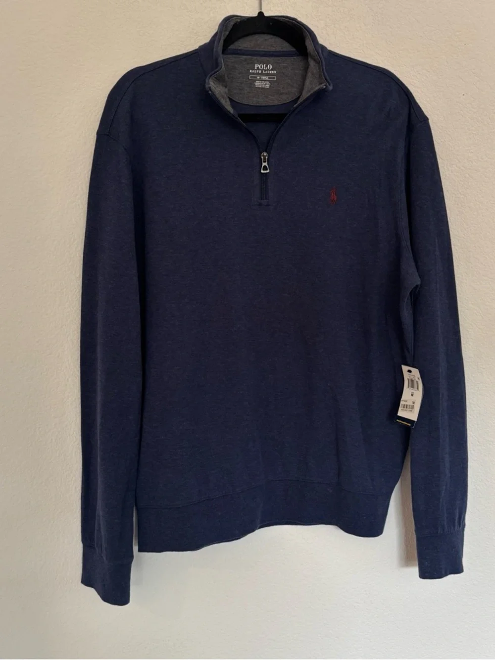 Polo Ralph Lauren Mens Luxury Jersey Quarter-Zip Pullover Sweatshirt